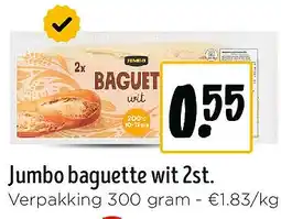 Jumbo Jumbo baguette wit 2st aanbieding