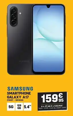 Electro Depot Samsung SMARTPHONE GALAXY A17 ZWART aanbieding