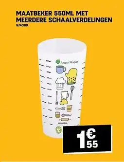 Electro Depot MAATBEKER 550ML MET MEERDERE SCHAALVERDELINGEN aanbieding