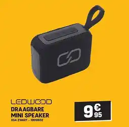 Electro Depot DRAAGBARE MINI SPEAKER XS4 ZWART aanbieding