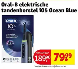 Kruidvat Oral-B elektrische tandenborstel iO5 Ocean Blue aanbieding