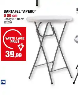 Hubo BARTAFEL “APERO” Ø 80 cm aanbieding