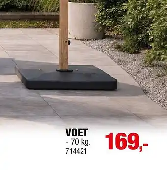Hubo VOET - 70 kg aanbieding