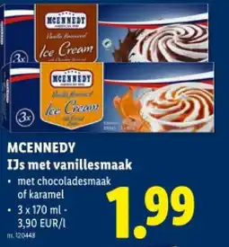 Lidl IJs met vanillesmaak aanbieding