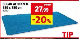 Hubo SOLAR AFDEKZEIL 180 x 380 cm aanbieding