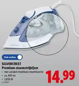 Lidl Premium stoomstrijkijzer aanbieding