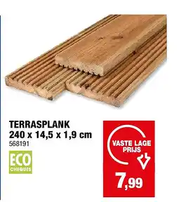 Hubo TERRASPLANK 240 x 14,5 x 1,9 cm aanbieding