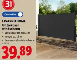 Lidl Uittrekbaar windscherm aanbieding