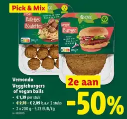 Lidl Veggieburgers of vegan balls aanbieding