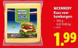 Lidl Kaas voor hamburgers aanbieding