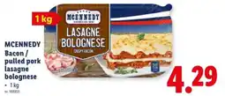 Lidl Bacon/ pulled pork lasagne bolognese aanbieding