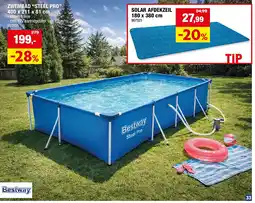 Hubo ZWEMBAD “STEEL PRO” 400 x 211 x 81 cm aanbieding