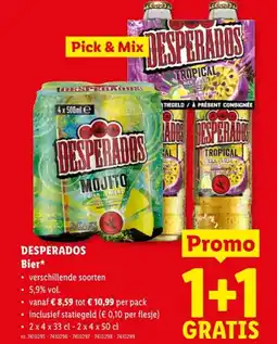 Lidl DESPERADOS Bier aanbieding