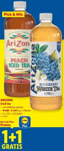 Lidl ARIZONA Iced tea aanbieding