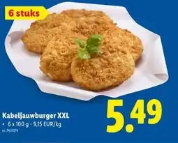 Lidl Kabeljauwburger XXL aanbieding
