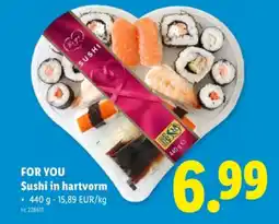 Lidl Sushi in hartvorm aanbieding