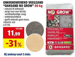 Hubo ONKRUIDWEREND VOEGZAND “DANSAND NO GROW” 20 kg aanbieding
