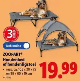 Lidl Hondenbed of hondenligstoel aanbieding