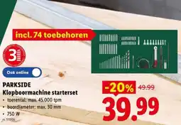 Lidl Klopboormachine starterset aanbieding