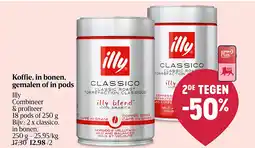 Delhaize Café en grains, moulu ou en pods aanbieding
