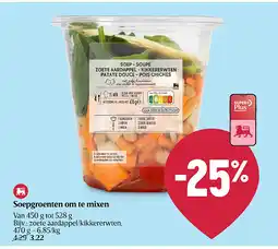 Delhaize Légumes à mixer pour soupe aanbieding