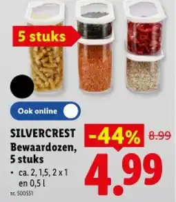 Lidl Bewaardozen, 5 stuks aanbieding