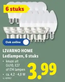 Lidl Ledlampen, 6 stuks aanbieding