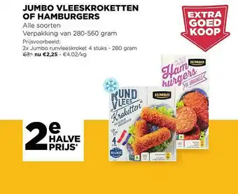 Jumbo Vleeskroketten Of Hamburgers