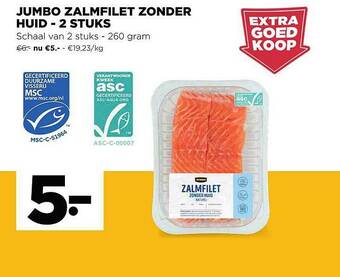 Jumbo Zalmfilet Zonder Huid