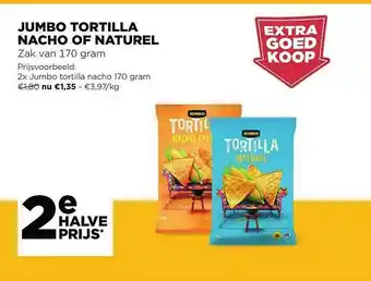 Jumbo Jumbo Tortilla Nacho Of Naturel aanbieding