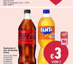 Delhaize Boisson pétillante ou non pétillante aanbieding