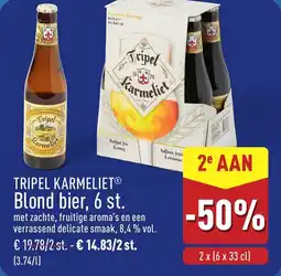ALDI Tripel Karmeliet Blond bier aanbieding