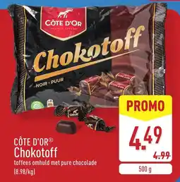 ALDI Côte d'or Chokotoff aanbieding