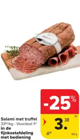 Carrefour Market Salami met truffel aanbieding