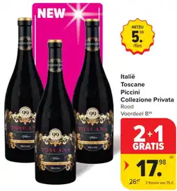 Carrefour Market Italië Toscane Piccini Collezione Privata aanbieding