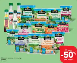 Carrefour Market Zakjes sla, rauwkost en dressings Florette aanbieding