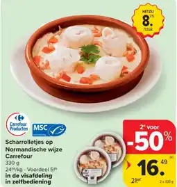 Carrefour Market Scharrolletjes op Normandische wijze Carrefour aanbieding