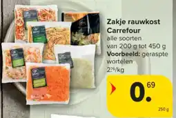 Carrefour Market Zakje rauwkost Carrefour aanbieding