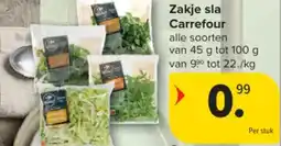 Carrefour Market Zakje sla Carrefour aanbieding