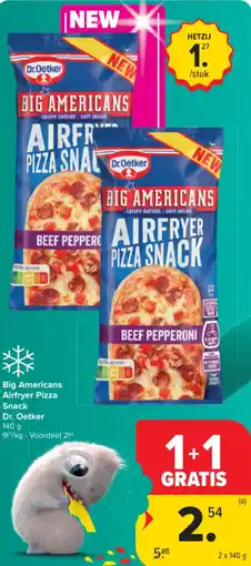 Carrefour Market Big americans airfryer pizza snack dr. oetker aanbieding