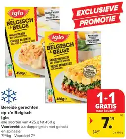 Carrefour Market Bereide gerechten op z'n belgisch iglo aanbieding