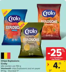 Carrefour Market Chips Explosions Croky aanbieding
