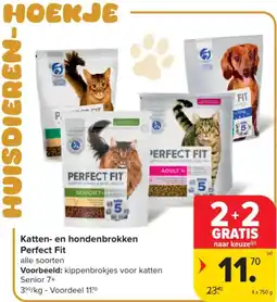 Carrefour Market Katten en hondenbrokken perfect fit aanbieding