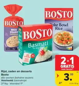Carrefour Market Rijst, zaden en desserts Bosto aanbieding