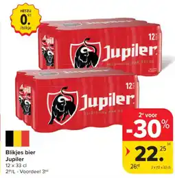 Carrefour Market Blikjes bier Jupiler aanbieding