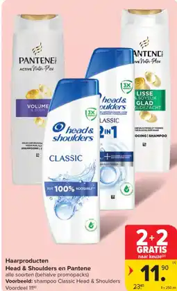 Carrefour Market Haarproducten head & shoulders en pantene aanbieding