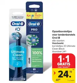 Carrefour Market Opzetborsteltjes voor tandenborstels oral-b aanbieding