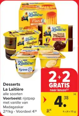 Carrefour Market Desserts La Laitière aanbieding