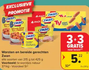Carrefour Market Worsten en bereide gerechten Zwan aanbieding