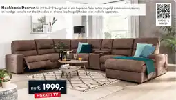 Woonsquare Hoekbank Denver aanbieding